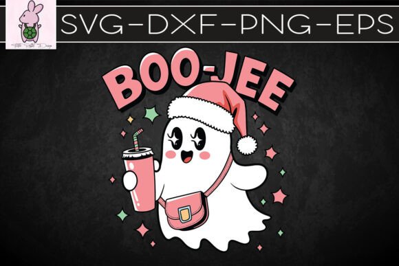 Boo-jee Pink Christmas Ghost SVG: Graphics & Crafts Asset Review
