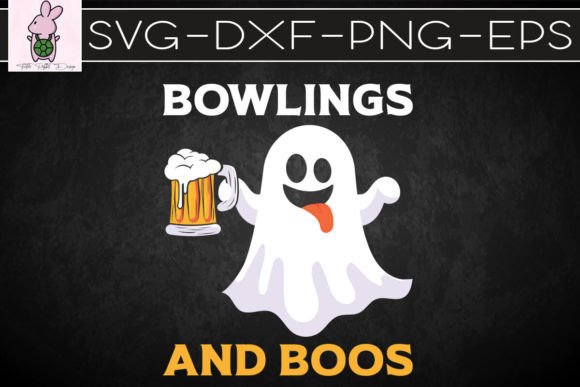 Bowling and Boos Halloween Ghost Graphics