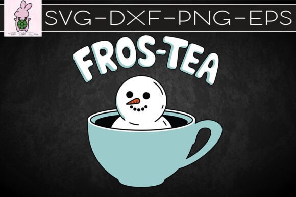 Fros-tea Funny Snowman Christmas SVG: Graphics for Crafts & Joy