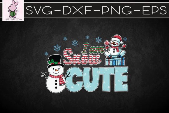 I Am Snow Cute Merry Christmas SVG: Graphics for Crafts