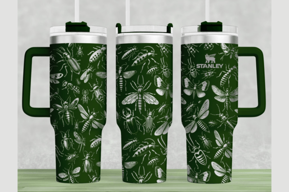 Insect Stanley 40oz Laser Wrap SVG: Graphics for Tumbler Wraps