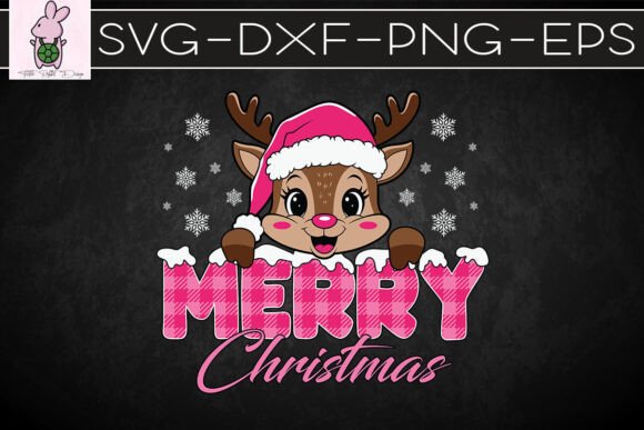 Merry Christmas Pink Reindeer SVG: Crafts & Graphics Review