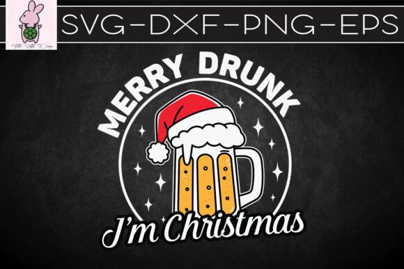 Merry Drunk I’m Christmas Funny Beer SVG: Graphics for Crafts & Fun