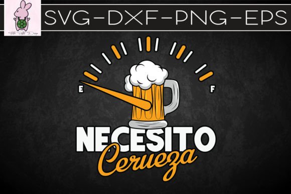 Mexican Beer Necesito Cerveza SVG: Graphics for Crafts