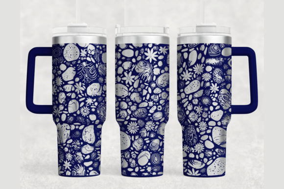 Pebble Flower 40oz Laser Tumbler Wrap SV Graphics