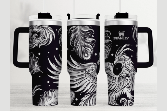 Phoenix Stanley 40oz Laser Wrap SVG: Graphics for Tumbler Wraps