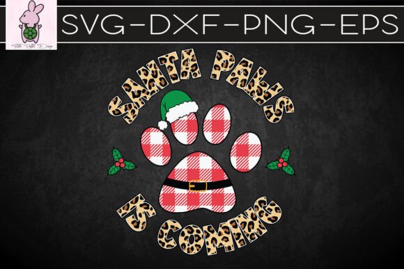 Santa Paws Graphics for Crafts & Marketing