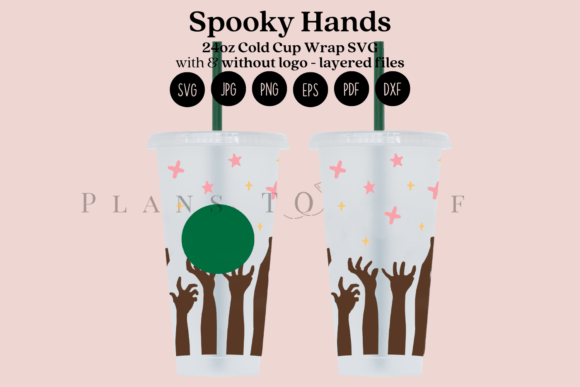 Spooky Hands Halloween Graphics for Tumbler Wraps