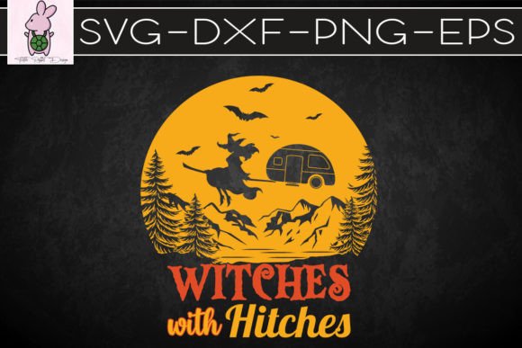 Witches with Hitches Halloween Camping Graphics